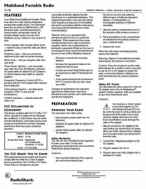Radio Shack Portable Radio 12-756-page_pdf